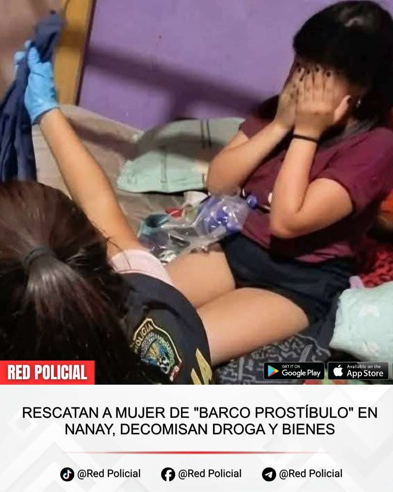 Rescatan a mujer de presunto "barco prostíbulo" en Nanay: Decomisan droga y detienen a implicados