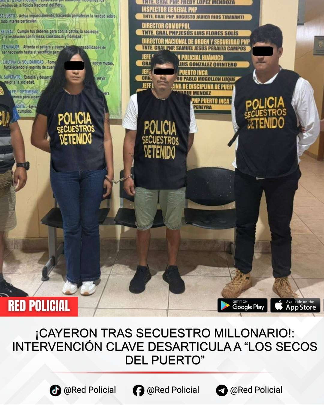 Pasco: Desarticulan Banda "Los Secos del Puerto" Tras Secuestro Millonario – Investigación en Curso