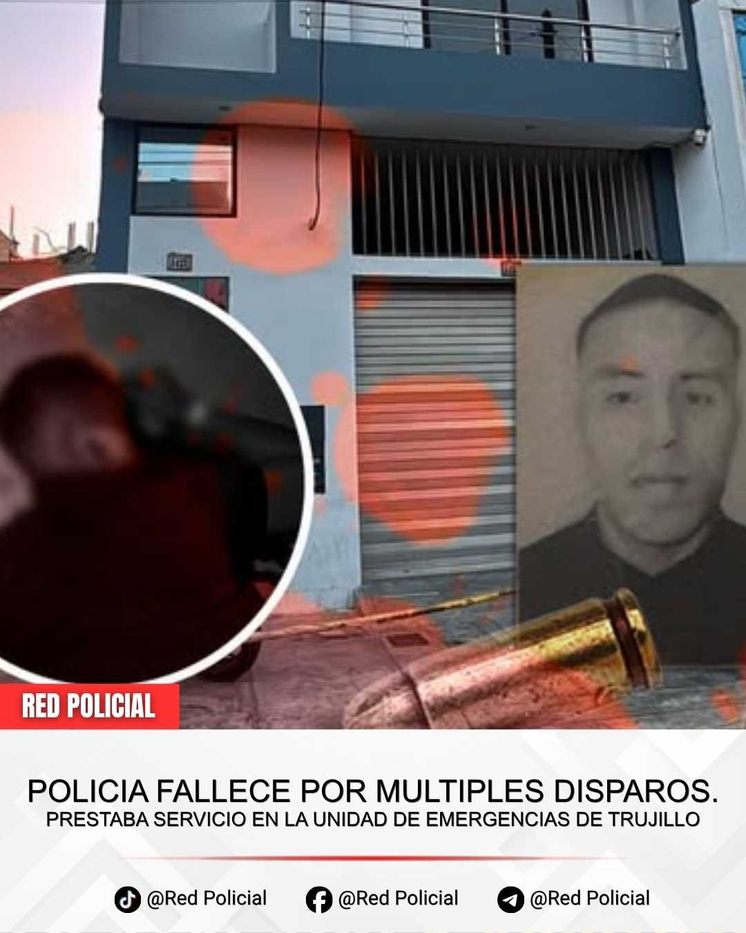 Imagen: Policia es atacado en Trujillo. El Suboficial Diego Manuel Vela Rodríguez. 