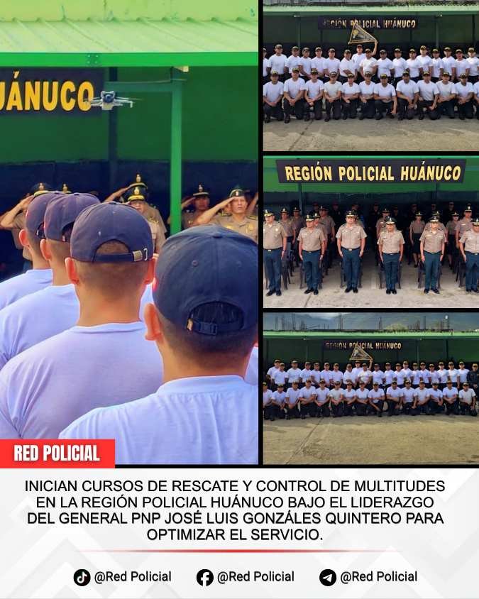Imagen: Inician curso de rescate y control de multitudes en la Región Policial Huánuco 