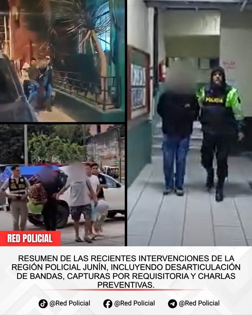Imagen: Operativos en Junín: Capturas y Prisión Preventiva por diversos delitos 
