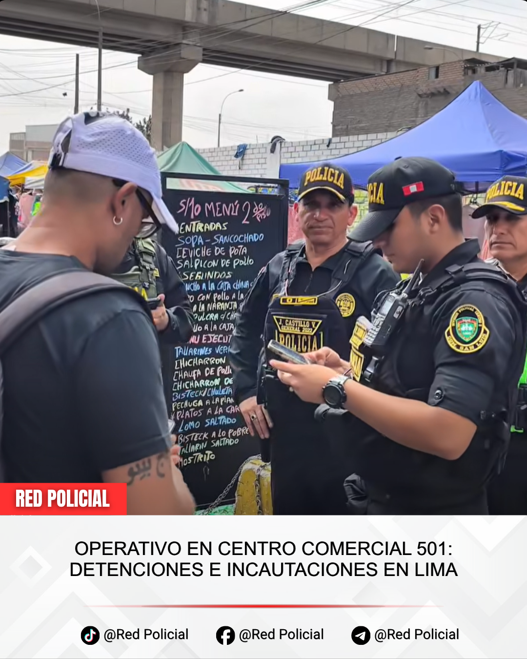 Imagen: Operativo en Centro Comercial 501: Detenciones e incautaciones en Lima 