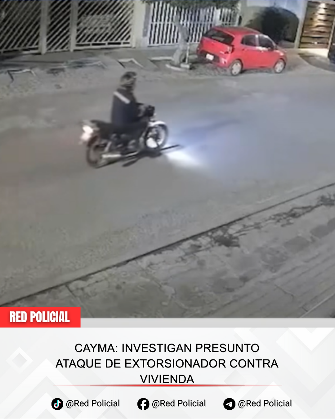Imagen: Cayma: Investigan presunto ataque de extorsionador contra vivienda 