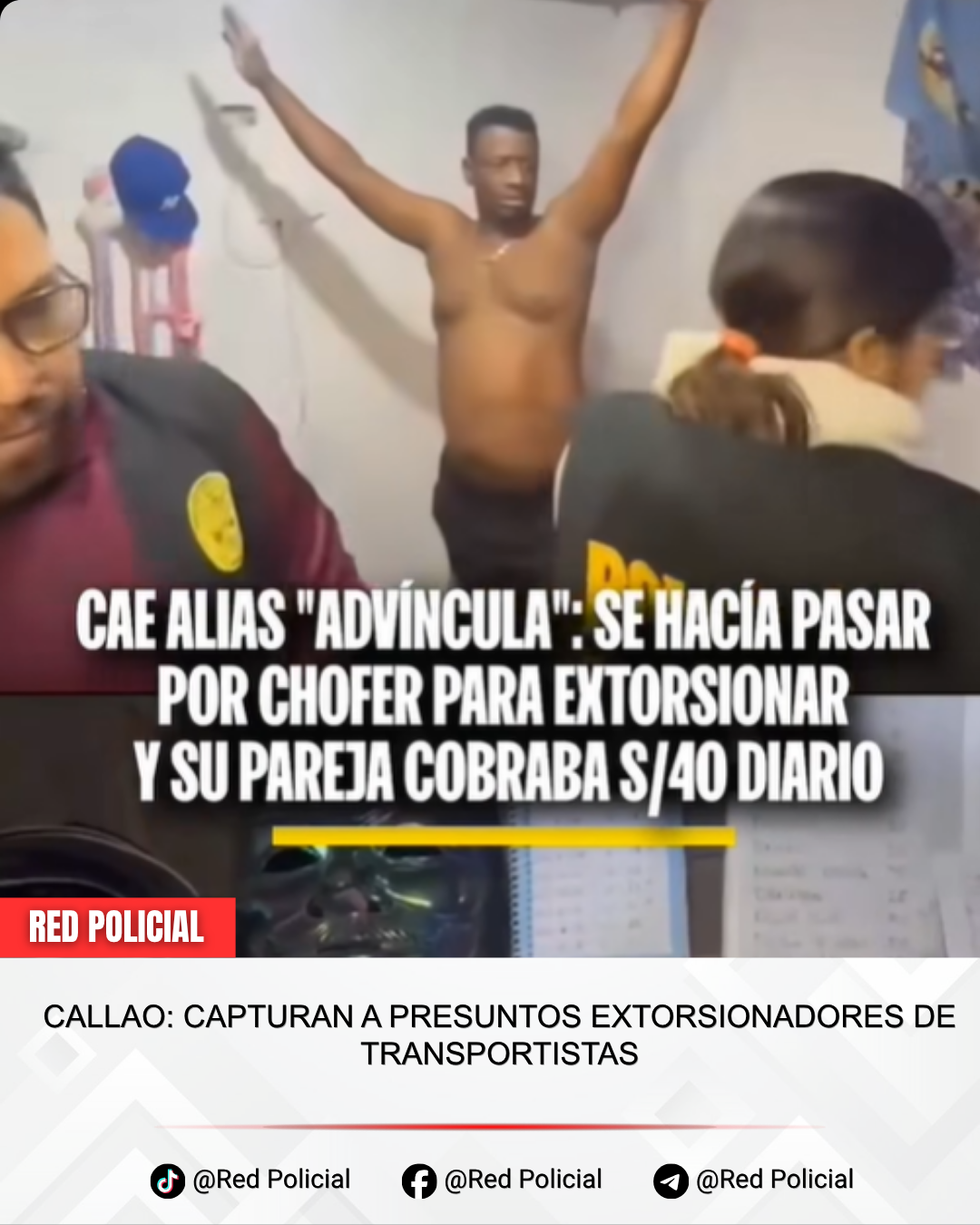 Imagen: Callao: Capturan a presuntos extorsionadores de transportistas 