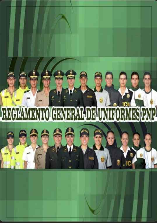 Reglamento General de Uniformes PNP 18OCT2016