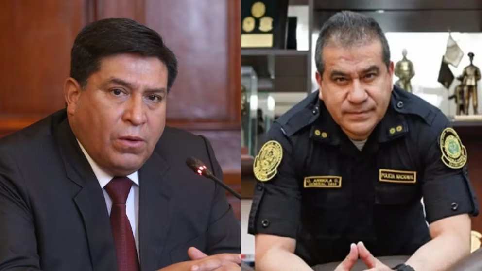 Archivo tipo Imagen sobre: Ministro del Interior y Óscar Arriola