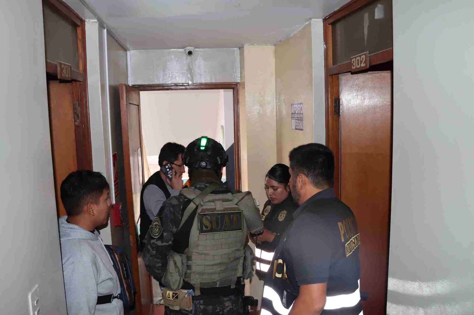 Detenidos de la organización criminal de la Los Vaticanos del Sur en Arequipa