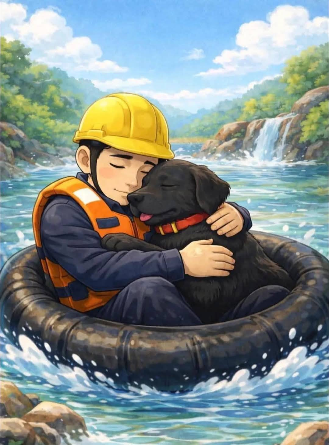 suboficial rescatista Patrick Iroshi Ospina Orihuela perdió la vida luego de lanzarse a las aguas del río Rímac